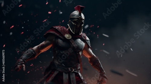 Spartan Warrior S2, Generative AI, Illustration © emir