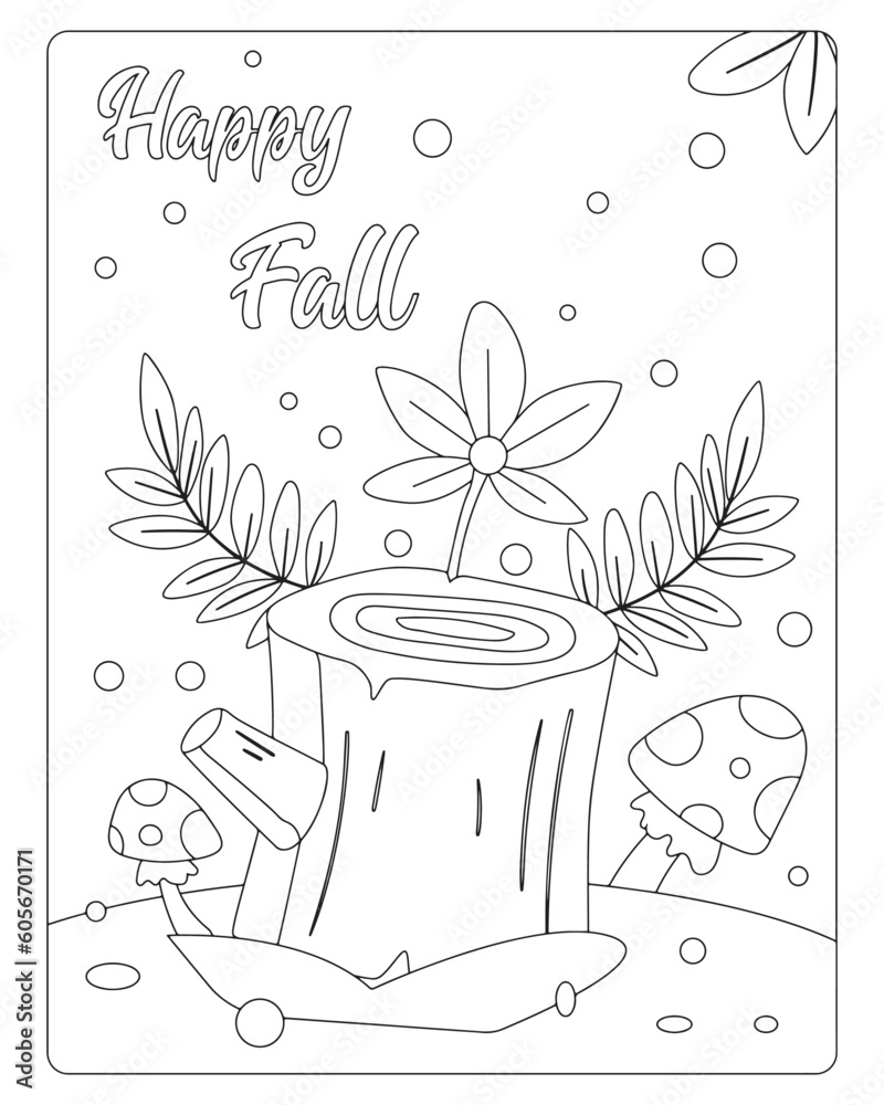 Autumn Coloring Pages for Kids, Autumn Coloring pages, kids Coloring