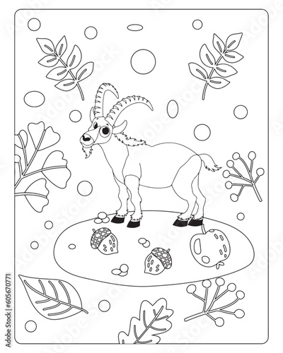 Autumn Coloring Pages for Kids, Autumn Coloring pages, kids Coloring pages, Animals, flower, Nature, black and white Coloring pages.