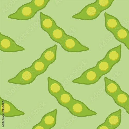 soybean seamless pattern vector illustration. vegan and vegetarian texture. Healthy food. Tasty vegan . Organic product. Culinary ingredient. Detailed vector design