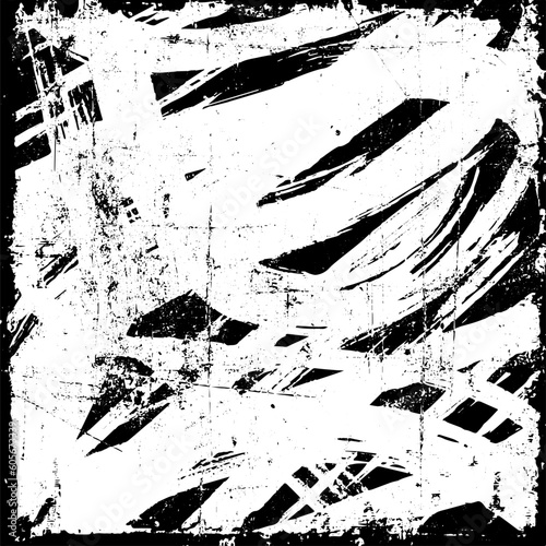 Black and white vector grunge texture