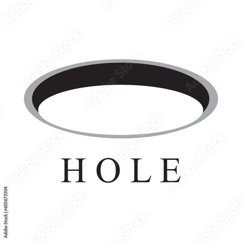 hole icon vector