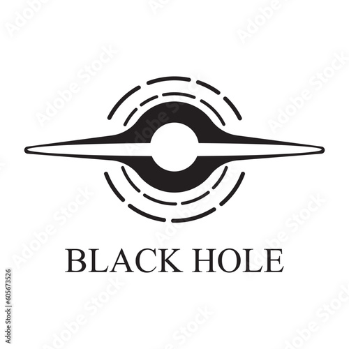 black hole icon vector