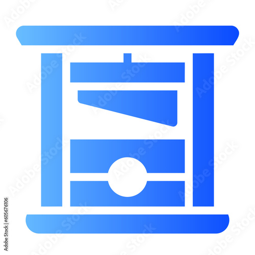 guillotine gradient icon