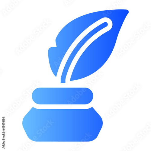 quill pen gradient icon