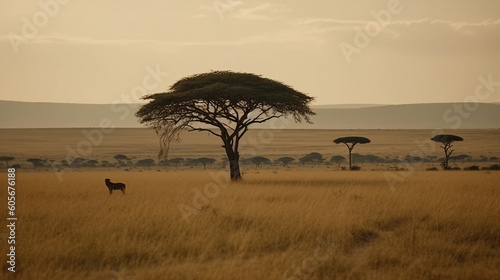 Africa Landscape  Generative AI  Illustration