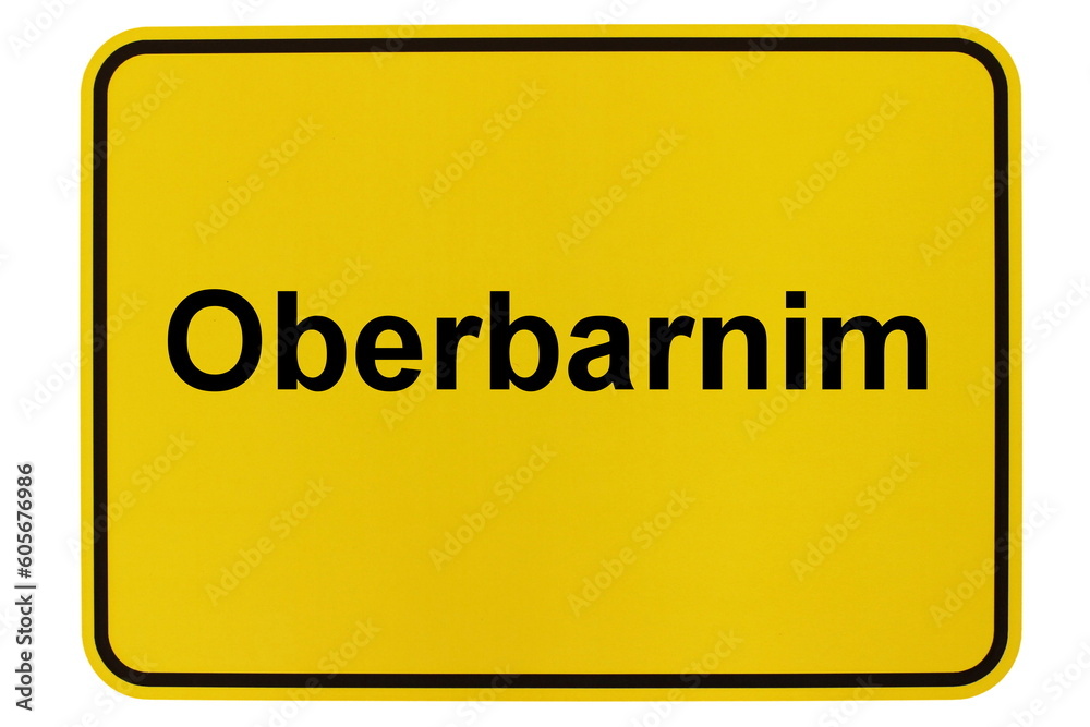 Illustration eines Ortsschildes der Gemeinde Oberkrämer in Brandenburg Illustration eines Ortsschildes der Gemeinde Oberkrämer in Brandenburg
