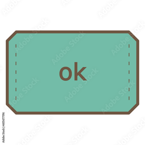 ok button illustration