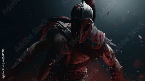 Spartan Warrior S2, Generative AI, Illustration