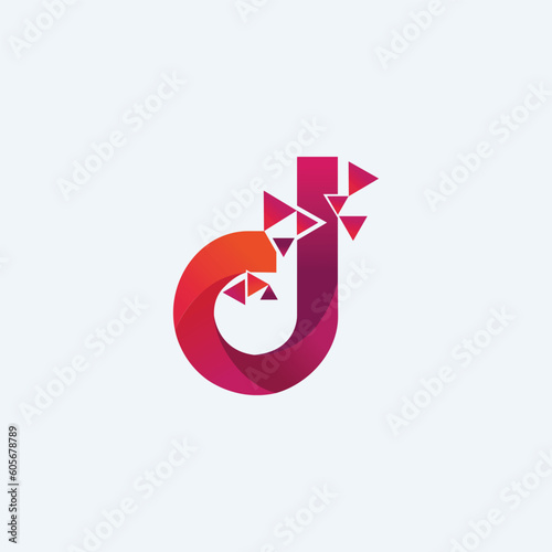 initial letter D cube digital tech logo design for Business corporate letter D logo design.