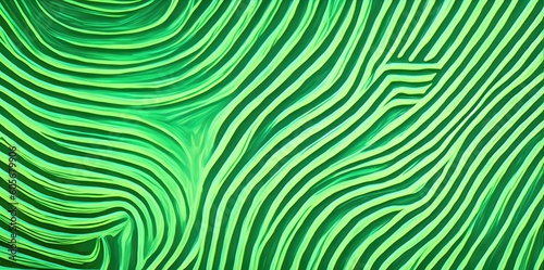 Abstract green color background with wavy lines for design.