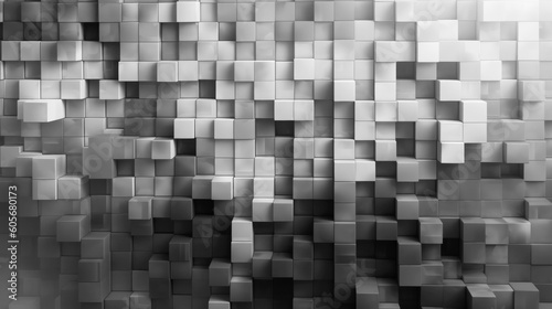 四角形で組み合わせた抽象的な背景素材、ジェネレーティブ、AI