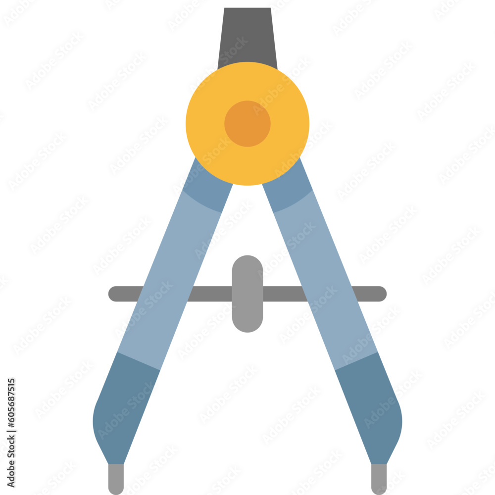 drafting compass flat icon drafting compass flat icon
