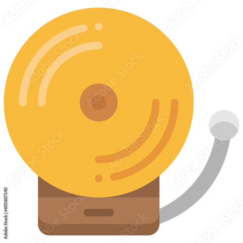 school bell flat icon