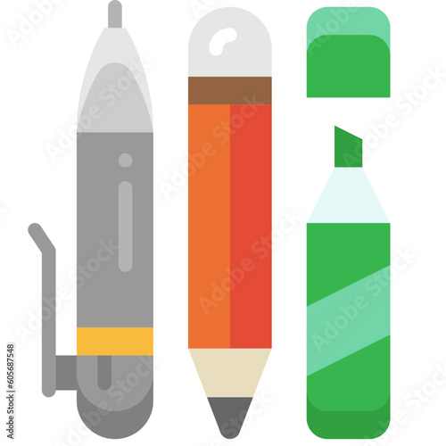 stationery flat icon