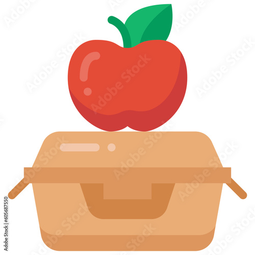 lunchbox flat icon