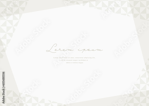 geometric pattern card design