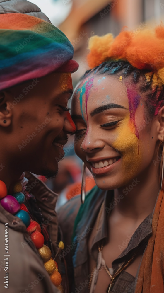 Obraz premium Embracing Love: LGBTQ+ Couple - Love is Love, LGBTQ+ couple, Love, Connection, Authenticity, Gay, Tender moments, Affection, Inclusivity, Relationship, Diversity, Acceptance, Support, Pride
