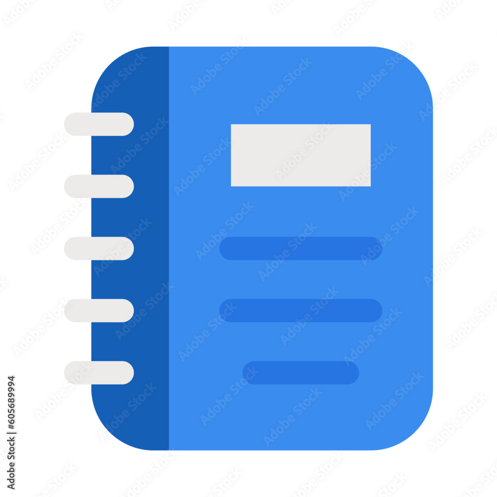 contact book Flat graphic design icon contact book Flat graphic design icon