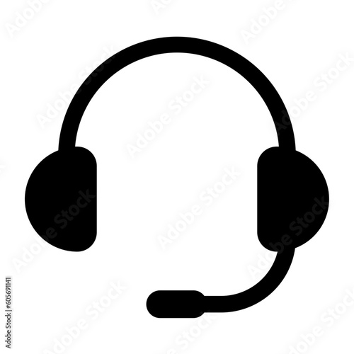 costumer service solid Glyph icon