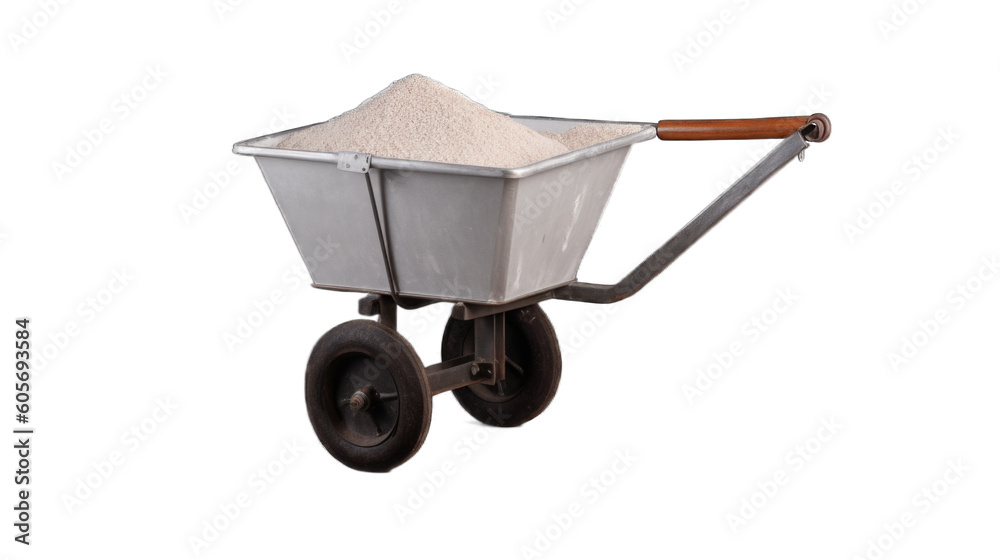 Salt spreader isolated on transparent background. Generative AI Salt spreader isolated on transparent background. Generative AI