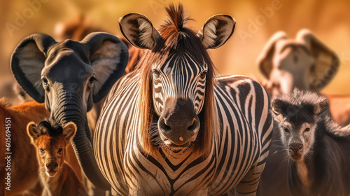 zebra in the zoo © Kitta