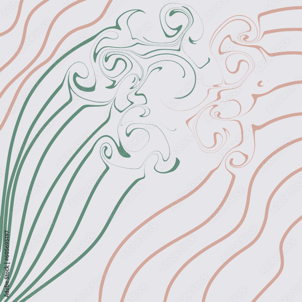 Fototapeta premium abstract liquid stripes minimalist background design