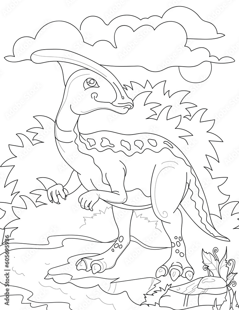 Obraz premium dinosaur in the forest