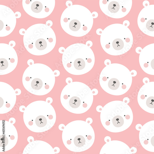 Cute farm animals seamless pattern, abstract hand drawn dot background with adorable farm animals vector illustration