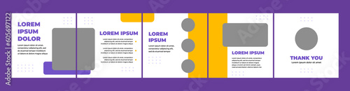 carousel template for social media post. orange and purple theme social media template