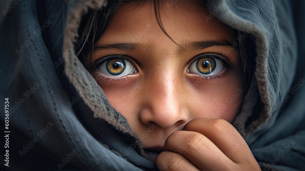 Refugee faces. Crisis. Generative AI Refugee faces. Crisis. Generative AI