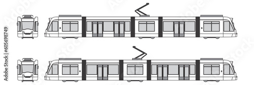 subway outline, year 2000, metro transportation, isolated white background, top, front, back and side view, part 9
