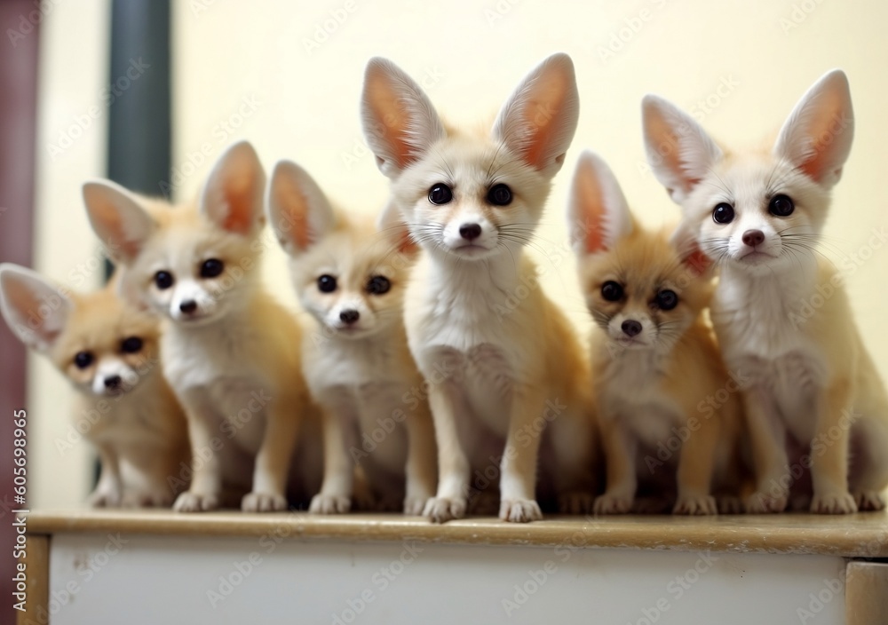Obraz premium group of puppies