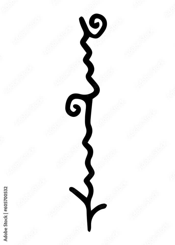 floral stick line element floral stick line element