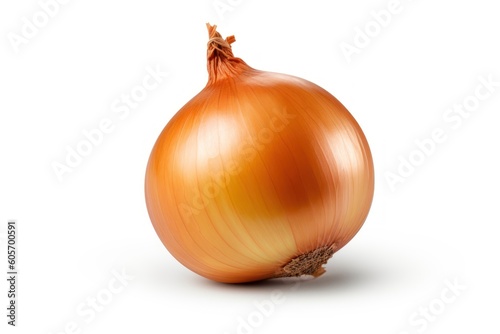 Farm-Fresh Goodness: Whole Onion Isolated on a White Background, generative ai