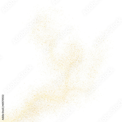 Luxury Sparkles Shiny Gold Powder Glitter PNG Element shape