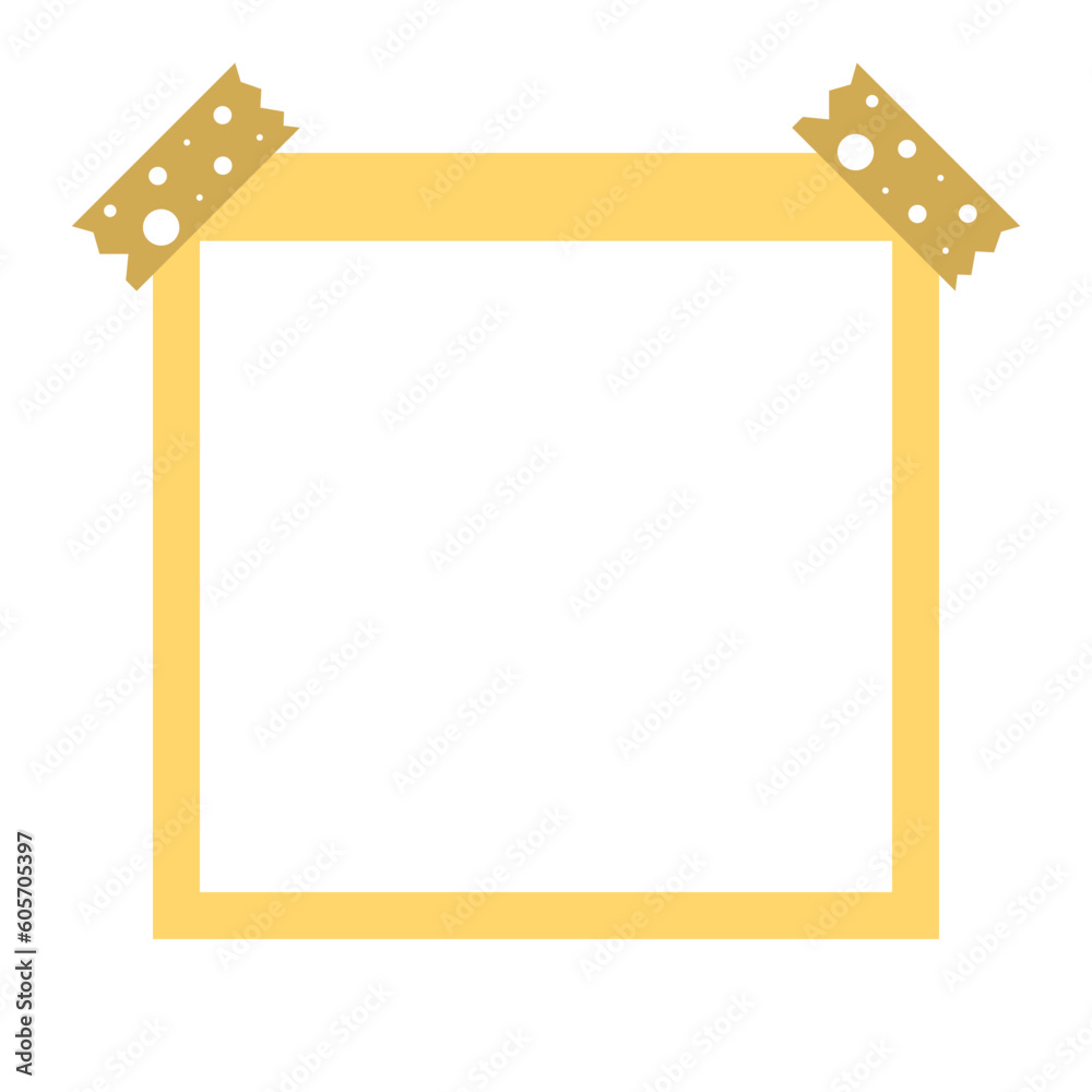 square paper sticky note