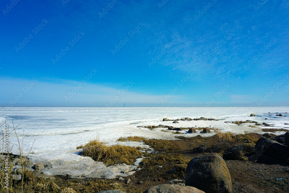 Baltic Sea freeze over in the winter Baltic Sea freeze over in the winter