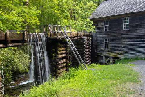 Mingus Mill in the Smokey Mountains near Cherokee, NC photo