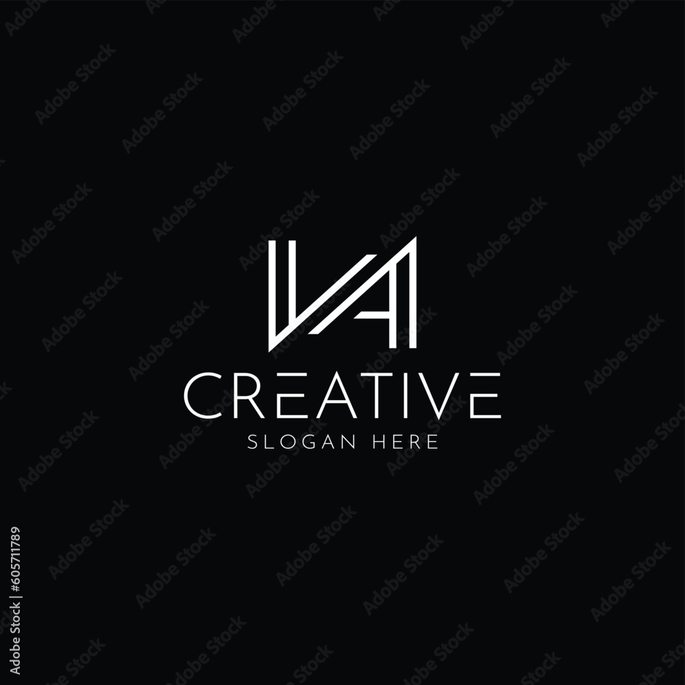 Design a clever monogram VA initials logo, solutions for brand identity designs for startup companies, individuals, etc, letter n Design a clever monogram VA initials logo, solutions for brand identity designs for startup companies, individuals, etc, letter n