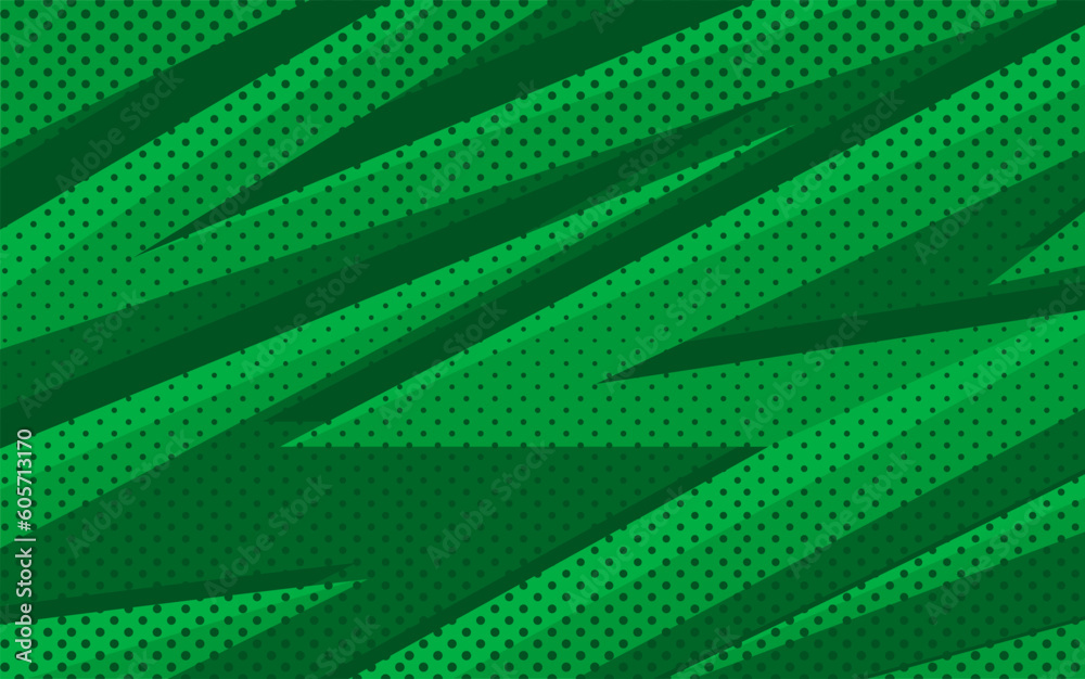 Green abstract background with dot pattern, for sports, gaming themed design