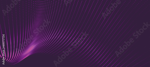 Abstract digital wave of particles. Futuristic point wave. Technology background vector. 3D rendering.