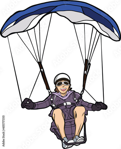 paragliding extreme sport flying  