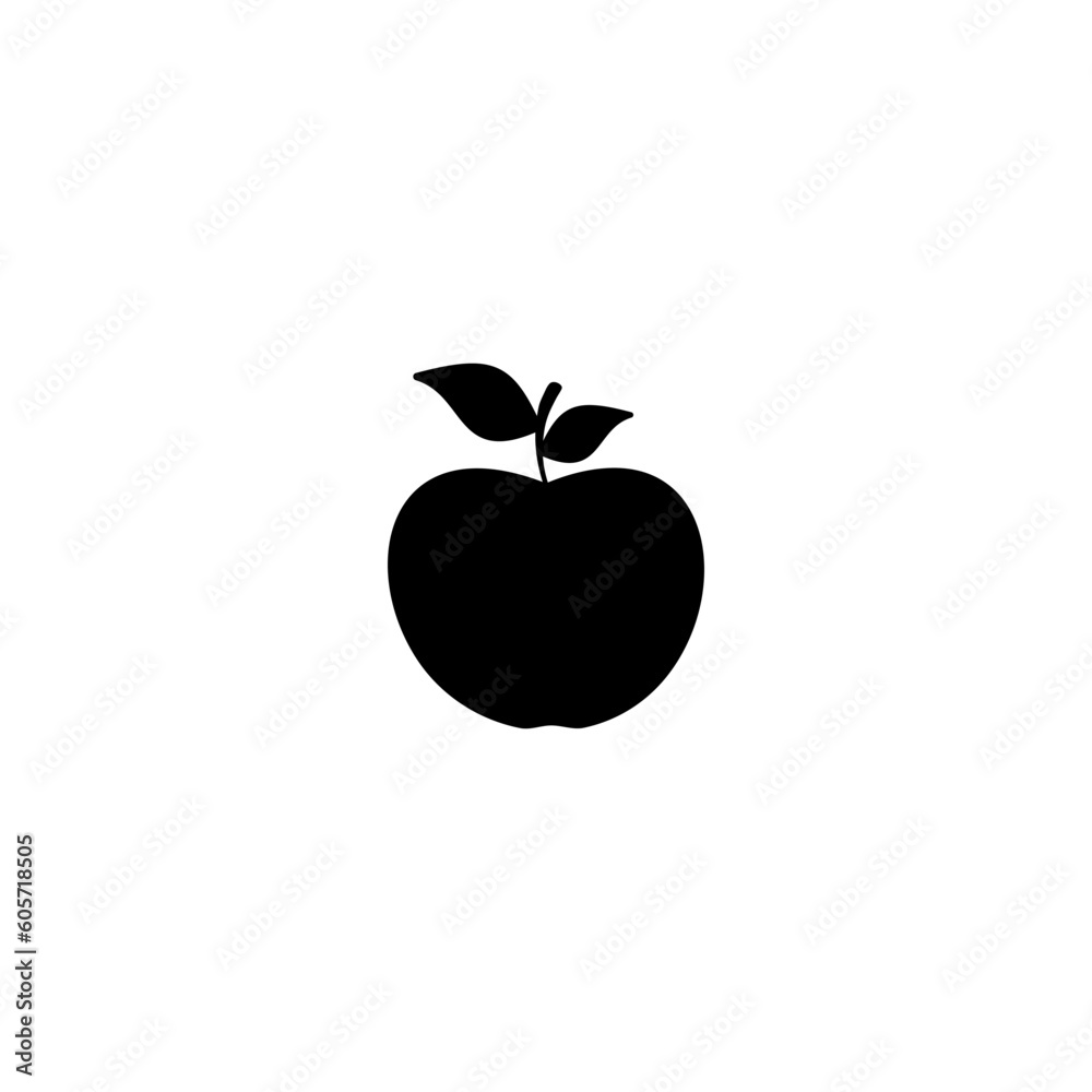 Apple icon isolated on white background Apple icon isolated on white background