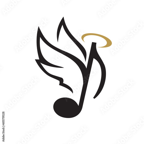 Music Angel Logo Designs