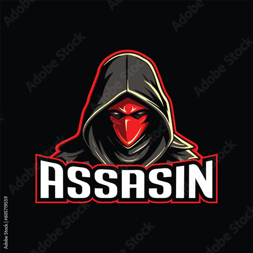 Assassin Mascot Logo Design Ninja Logo Design 