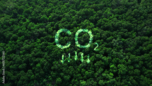 Cuadro en lienzo Reduce CO2 emission concept