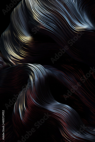 Silver Weaving and Flowing Abstract Background Design