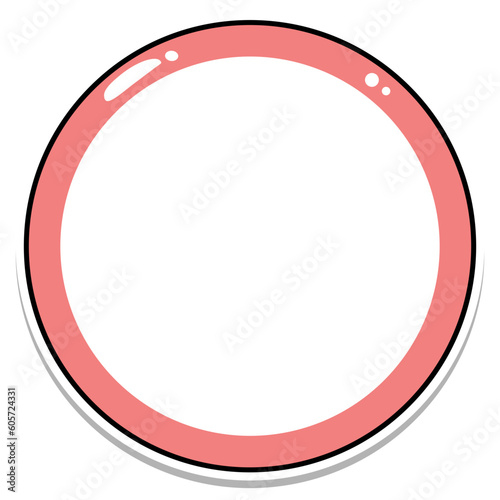 cute circle frame