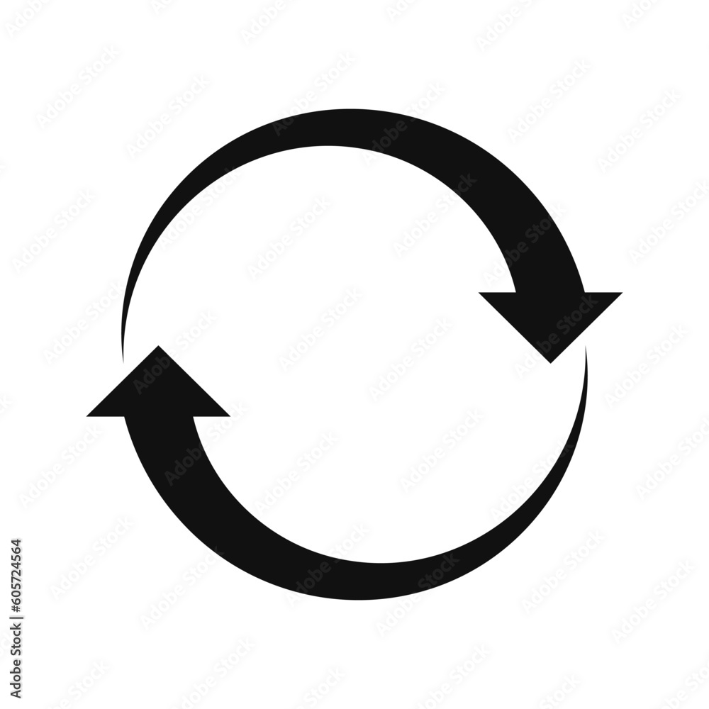 Synchronize Arrow Symbol Isolated Vector icon Illustration Synchronize Arrow Symbol Isolated Vector icon Illustration
